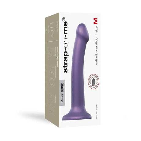 Strap on me Mono Density Metalic Shine Dildo Medium Purple - Save 30% - on me - Fast - United Kingdom Stoke-on-trent