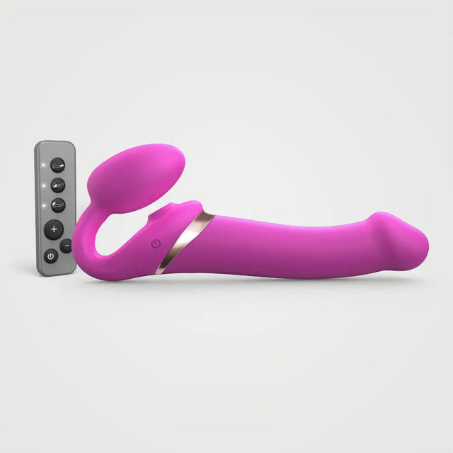 Strap on me Multi Orgasm Bendable Strap-on Sex Toy Large Fuchsia - Save 5% - – Remote Controlled - Sale United Kingdom Stoke-on-trent