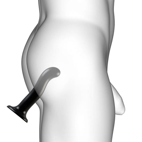Strap on me Prostate and g Spot Curved Dildo Large Black - Save 30%