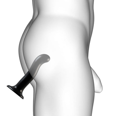 Strap on me Prostate and g Spot Curved Dildo Medium Black - Save 25%
