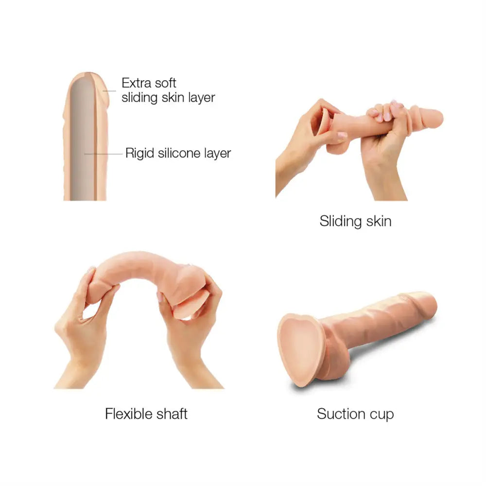 Strap on me - Sliding Skin Realistic Dildo Vanilla Xxl - Save 5% - on me - Xxl - United Kingdom Stoke-on-trent