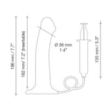 Strap on me Squirting Cum Dildo Semi-realistic Black - Save 10% - Large – Silicone Cumming - Dildos United Kingdom Stoke-on-trent