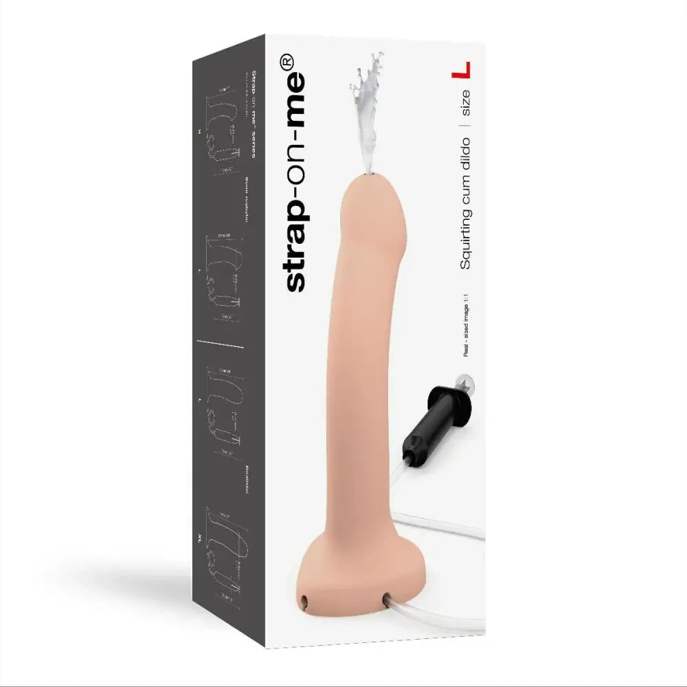 Strap on me Squirting Cum Dildo Semi-realistic Vanilla Large - Save 10% - Strap-on – Silicone (large) - Dildos United Kingdom Stoke-on-trent