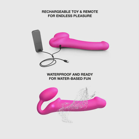 Strap on me - Vibrating Bendable Strap-on - m - Fuchsia - Save 5% - on me - Strap-on - m - Sale United Kingdom Stoke-on-trent