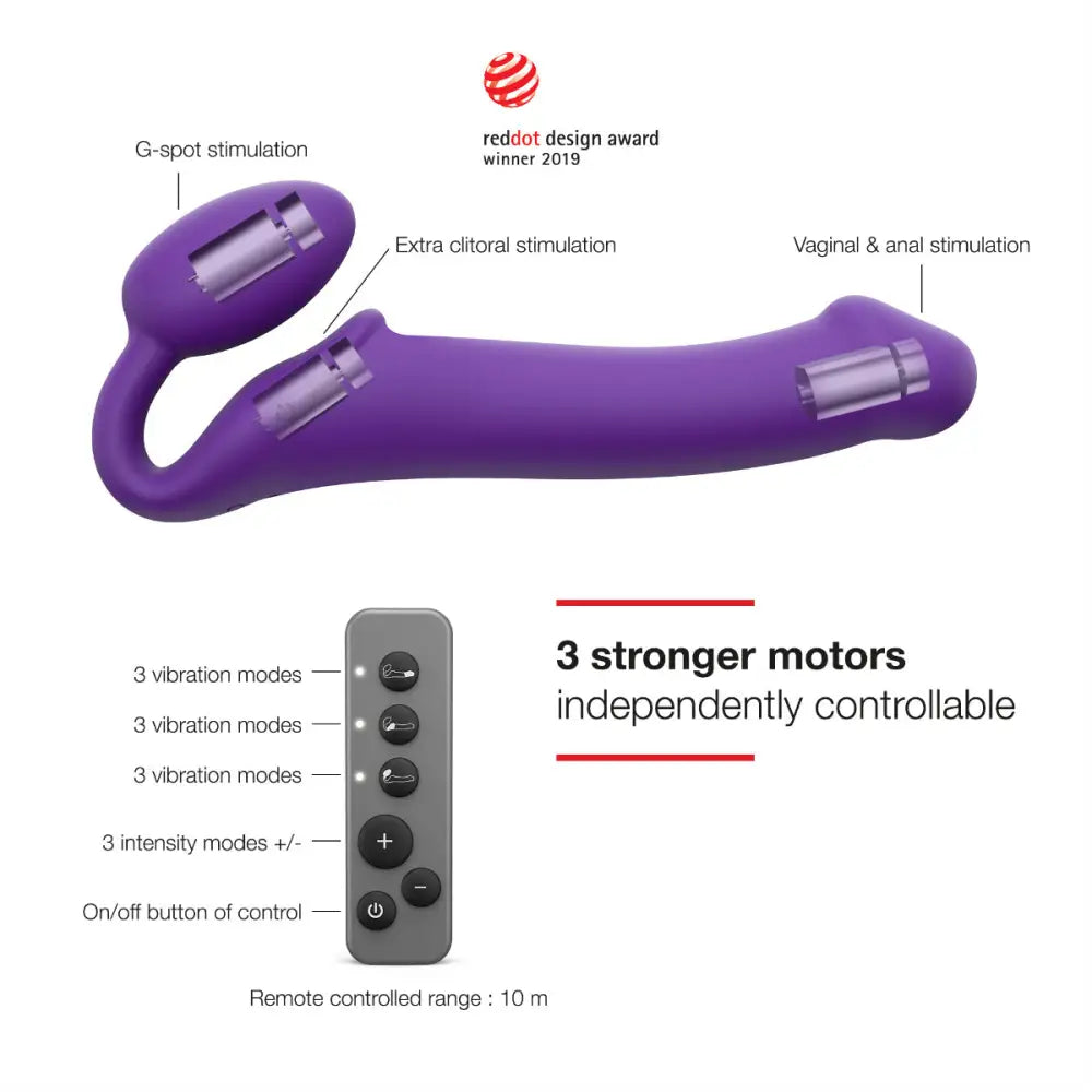 Strap on me - Vibrating Bendable Strap-on - m - Purple - Save 5% - on me - Strap-on - m - Sale United Kingdom Stoke-on-trent