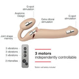 Strap-on-me Vibrating Strap-on Large Vanilla - Strap Ons - Save 15% - Strap-on-me Strap-on - Fast - Couples Vibrators United Kingdom
