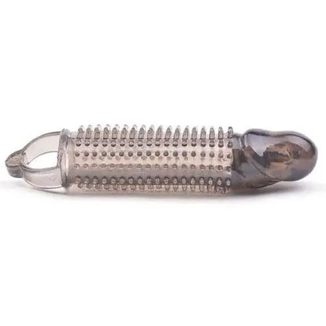 Stretchy Black Penis Sleeve with Pleasure Ridges - Save 25% - with - Fast Shipping - Sale United Kingdom Stoke-on-trent