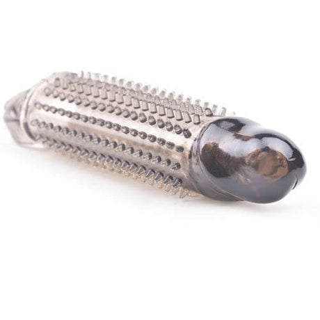 Stretchy Black Penis Sleeve with Pleasure Ridges - Save 25% - Sale