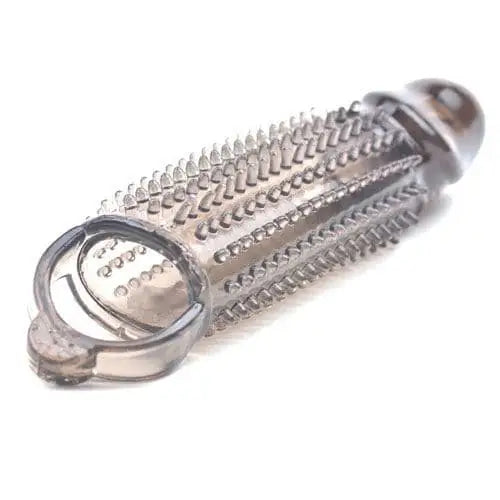 Stretchy Black Penis Sleeve with Pleasure Ridges - Save 25% - with - Fast Shipping - Sale United Kingdom Stoke-on-trent
