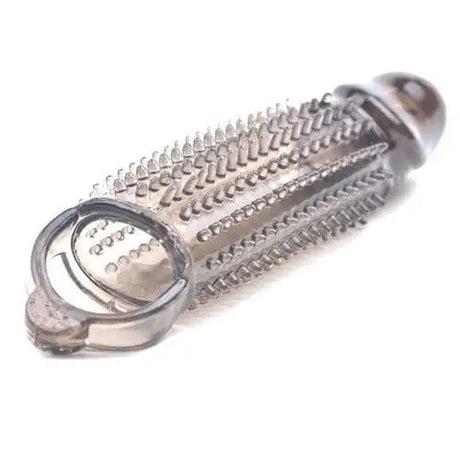 Stretchy Black Penis Sleeve with Pleasure Ridges - Save 25% - with - Fast Shipping - Sale United Kingdom Stoke-on-trent