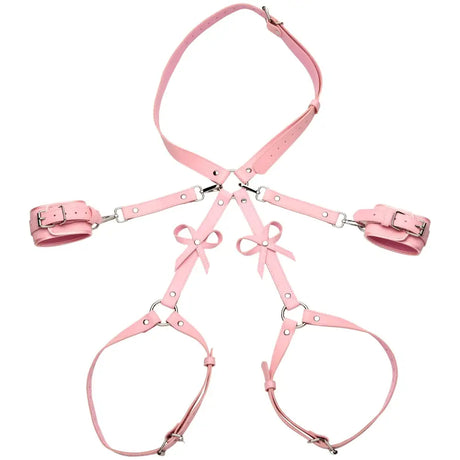 Strict Pink Bondage Harness with Bows Xl-2xl - Save 10% - Sale United Kingdom Stoke-on-trent