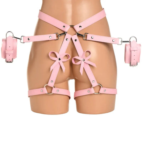 Strict Pink Bondage Harness with Bows Xl-2xl - Save 10% - Sale United Kingdom Stoke-on-trent