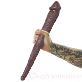Real Feel 14.5 Inch Double Ended Dildo Dark Brown Save 15% Fast Shipping United Kingdom Stoke on Trent
