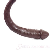 Real Feel 14.5 Inch Double Ended Dildo Dark Brown Save 15% Fast Shipping United Kingdom Stoke on Trent