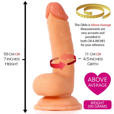 Superior Realistic 7 Inch Dildo Flesh - Dildos - Save 25% - Fast Shipping - United Kingdom Stoke-on-trent