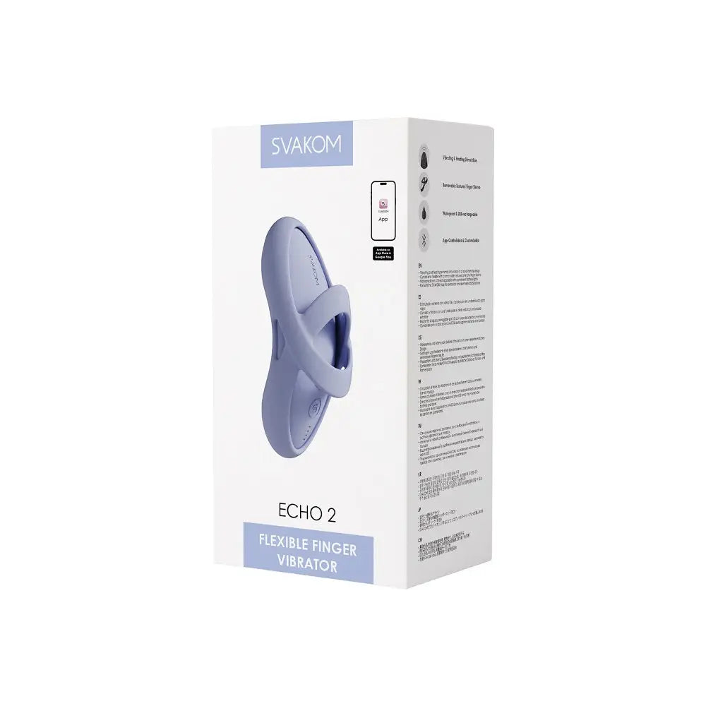 Svakom Echo 2 Finger Vibrator Blue Save 25% Fast Shipping United Kingdom Stoke on Trent