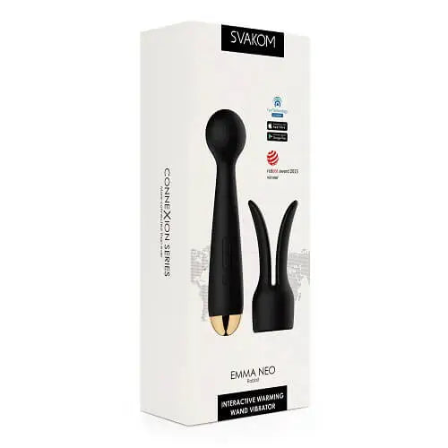 Svakom Emma Neo Interactive App Controlled Heating Magic Wand - Vibrators - Save 30% - Fast - Vibrator United Kingdom Stoke-on-trent