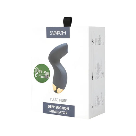Svakom Pulse Pure Suction Stimulator Navy Blue - Vibrators - Save 15% - Fast - Vibrator United Kingdom Stoke-on-trent