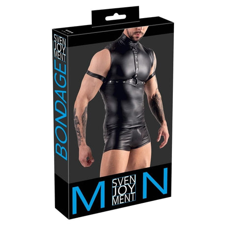 Svenjoyment Sleeveless Top with Chest Harness and Arm Loops - Sale