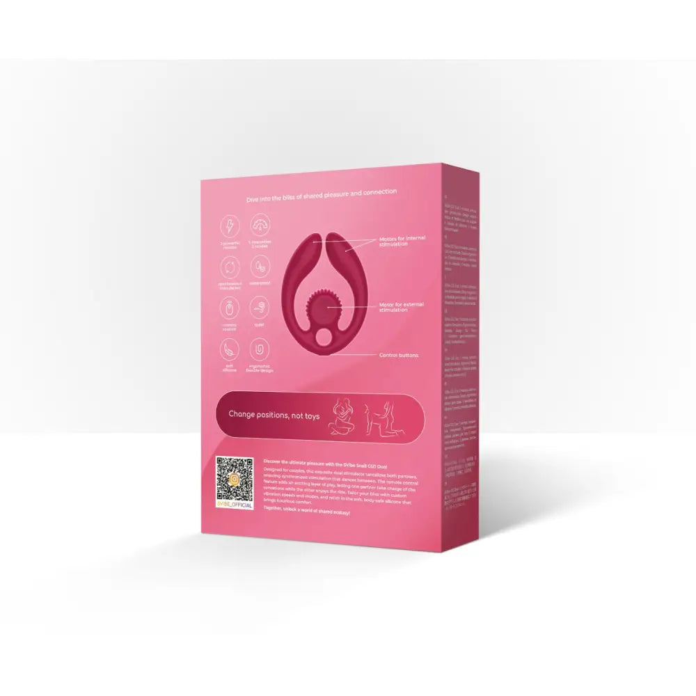 Svibe Snail Gizi Duo Couples Stimulator - Burgundy - Save 25% - Svibe Gizi - Fast Shipping - Vibrator United Kingdom Stoke-on-trent