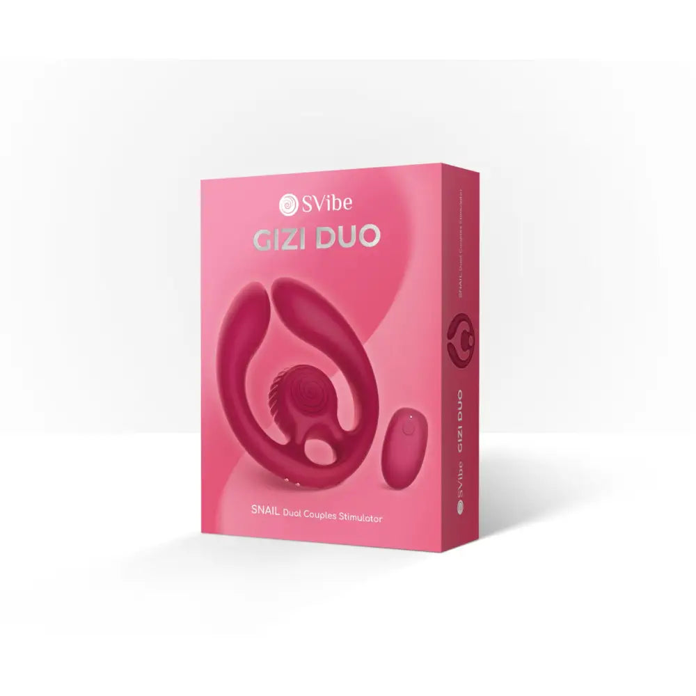Svibe Snail Gizi Duo Couples Stimulator - Burgundy - Save 25% - Svibe Gizi - Fast Shipping - Vibrator United Kingdom Stoke-on-trent