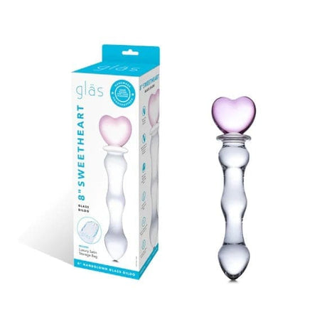 Kjæreste glass dildo (8 ")