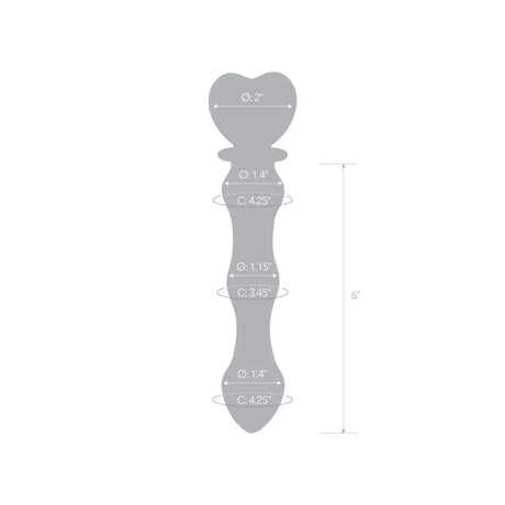 Sweetheart Glass Dildo (8’’) - Sex Toys - Save 25% - Fast Shipping - United Kingdom Stoke-on-trent