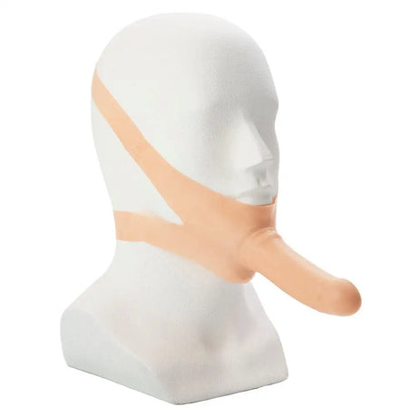 The Accommodator Latex Face Strap on Dildo Flesh - Save 30% - on - Fast Shipping - United Kingdom Stoke-on-trent