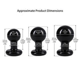 The Classic Round Butt Plug 3 Piece Set Black - Save 10% - Anal Dildos United Kingdom Stoke-on-trent