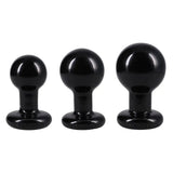 The Classic Round Butt Plug 3 Piece Set Black - Save 10% - Anal Dildos United Kingdom Stoke-on-trent