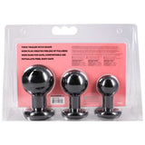 The Classic Round Butt Plug 3 Piece Set Black - Save 10% - Anal Dildos United Kingdom Stoke-on-trent