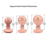 The Classic Round Butt Plug 3 Piece Set Vanilla - Save 10% - Anal Dildos United Kingdom Stoke-on-trent