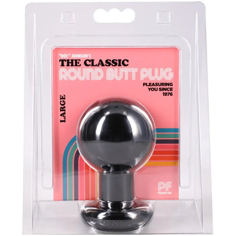 The Classic Round Butt Plug Large Black - Save 10% - Anal Dildos United Kingdom Stoke-on-trent