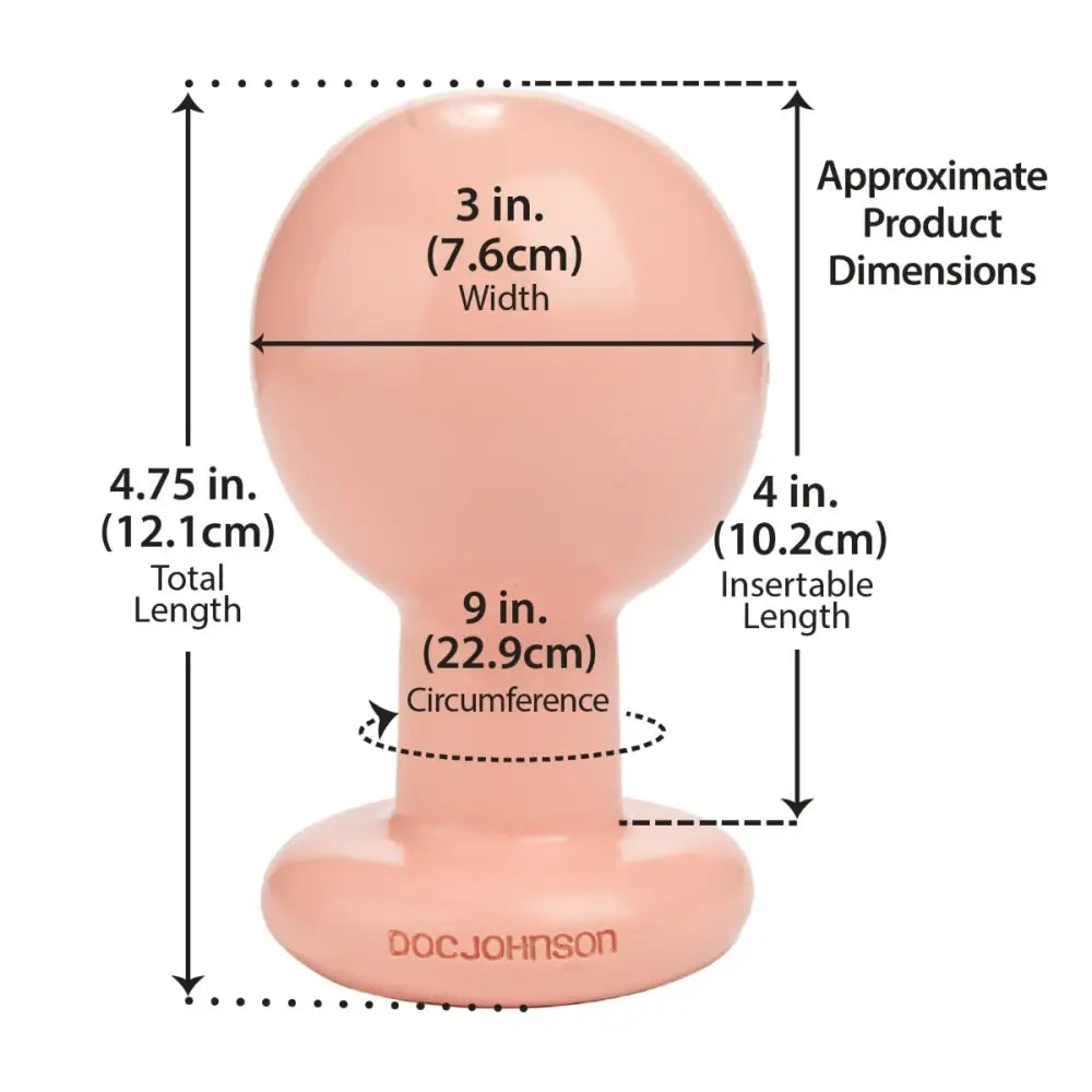 The Classic Round Butt Plug Large Vanilla - Save 10% - Dildos United Kingdom Stoke-on-trent