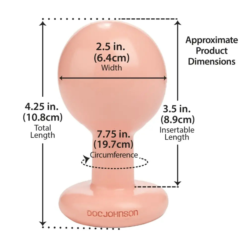 The Classic Round Butt Plug Medium Vanilla - Save 10% - Anal Dildos United Kingdom Stoke-on-trent