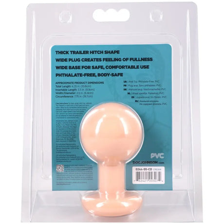 The Classic Round Butt Plug Medium Vanilla - Save 10% - Anal Dildos United Kingdom Stoke-on-trent