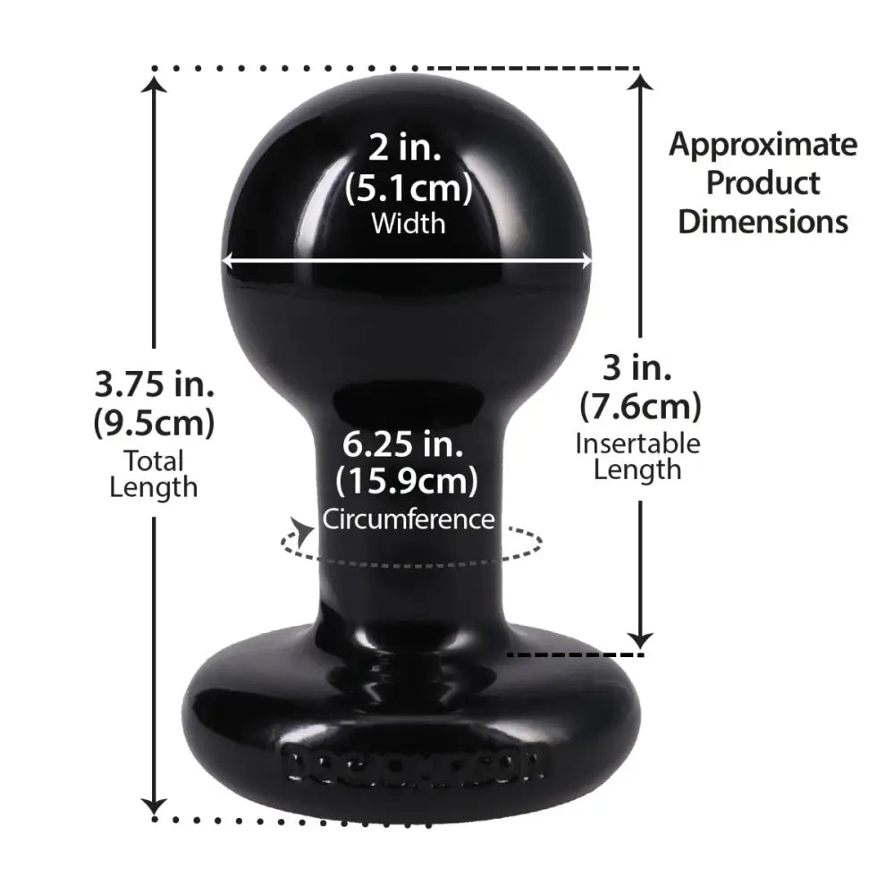 The Classic Round Butt Plug Small Black - Save 15% - Anal Dildos United Kingdom Stoke-on-trent