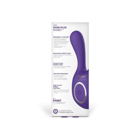 The Ears Plus Rabbit - Purple - Sex Toys - Save 25% - the Ears Plus Rabbit - Purple - Fast Shipping - Vibrator United Kingdom Stoke-on-trent