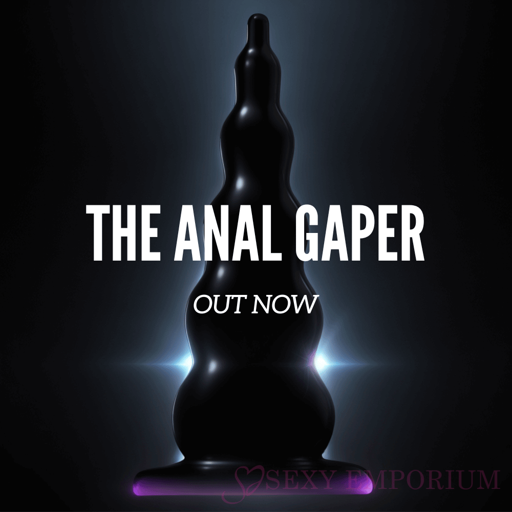 The Gaper 7 Inch Dildo Black - Save 20% - Fast Shipping | Sexy Emporium