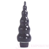 The Gaper - Vibrating Dildo Black - Save 15% - Fast Shipping - Vibrator United Kingdom Stoke-on-trent