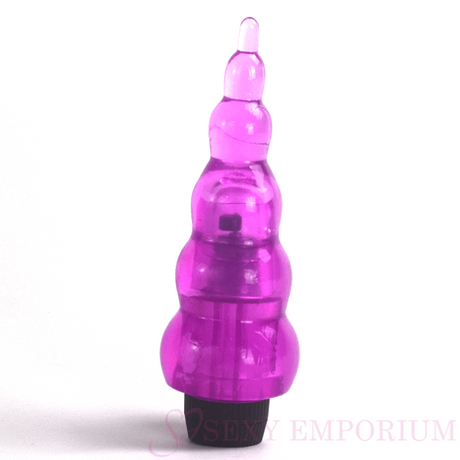 The Gaper - Vibrating Dildo Purple