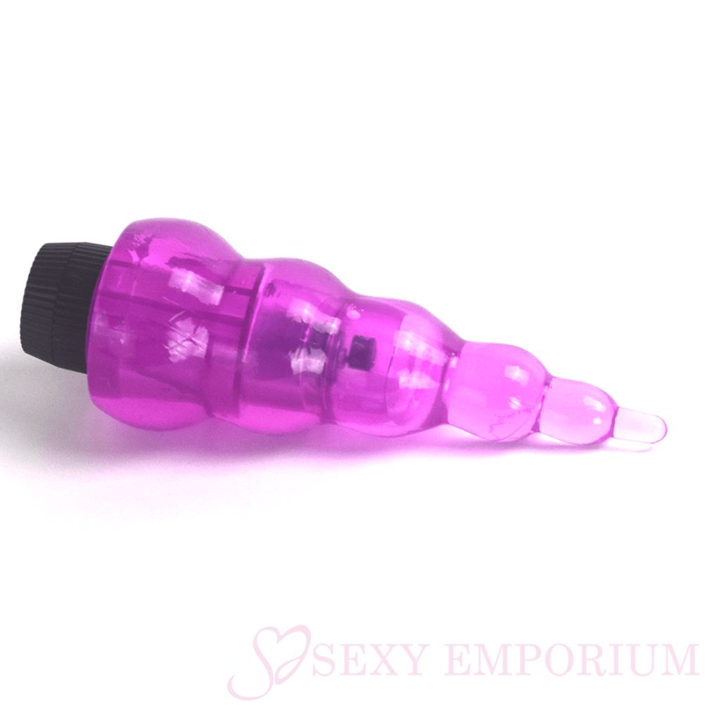 The Gaper - Vibrating Dildo Purple