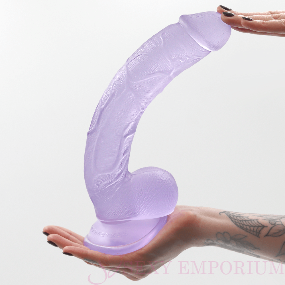 The Hung Monster Dildo – 11 Inch Purple - Sex Toys - Save 20% - Huge Thick Toy