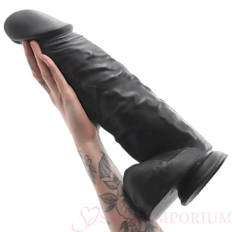 The Hunk 15 Inch Thick Black Flesh Dildo - Save 10% - Fast Shipping - United Kingdom Stoke-on-trent