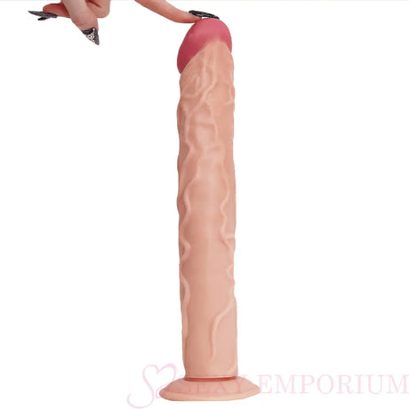 The Impaler 13 Inch Strap-on Dildo in Flesh with Black Back-supported Harness - Save 25% - Strap-on Back-supported - Sale United Kingdom