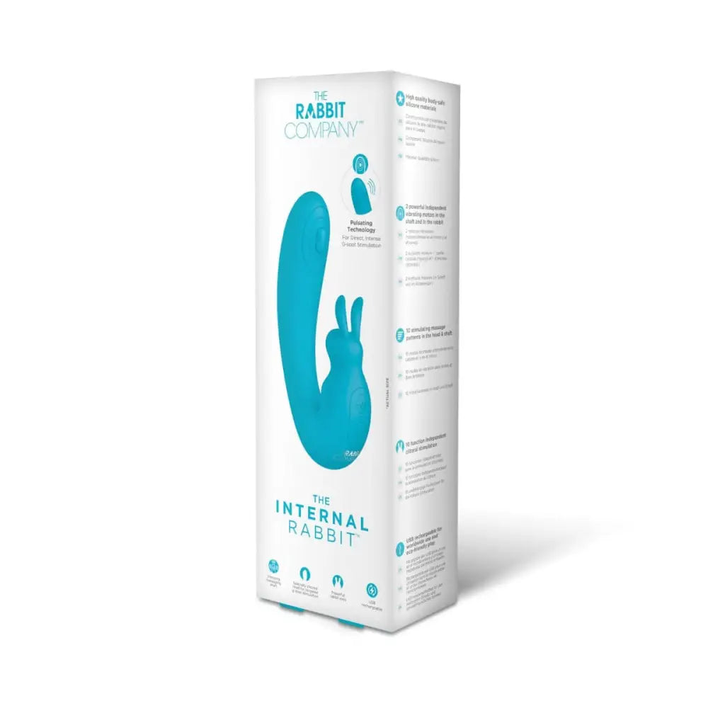 The Internal Rabbit - Blue - Save 20% - the Internal Rabbit - Blue - Fast Shipping - Vibrator United Kingdom Stoke-on-trent
