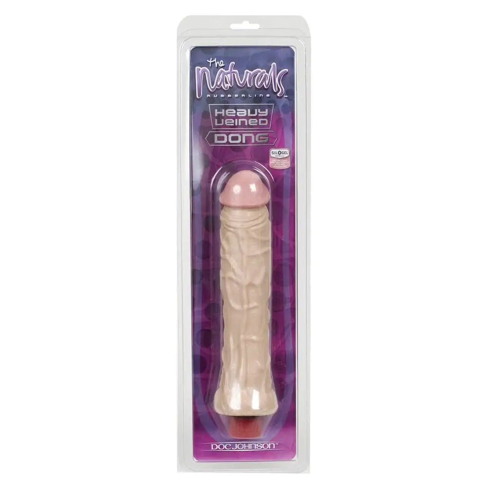 The Naturals Heavy Veined 8 Inch Vibrating Dong Thin - Save 25% - Fast Shipping - Vibrator United Kingdom Stoke-on-trent