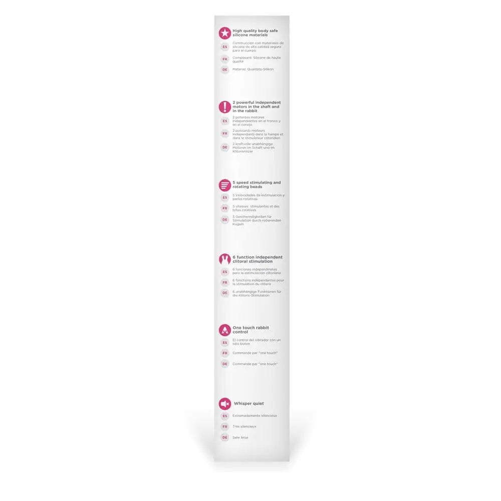 The Rabbit Company Beaded Hot Pink - Sex Toys - Save 30% - the - Fast Shipping - Vibrator United Kingdom Stoke-on-trent