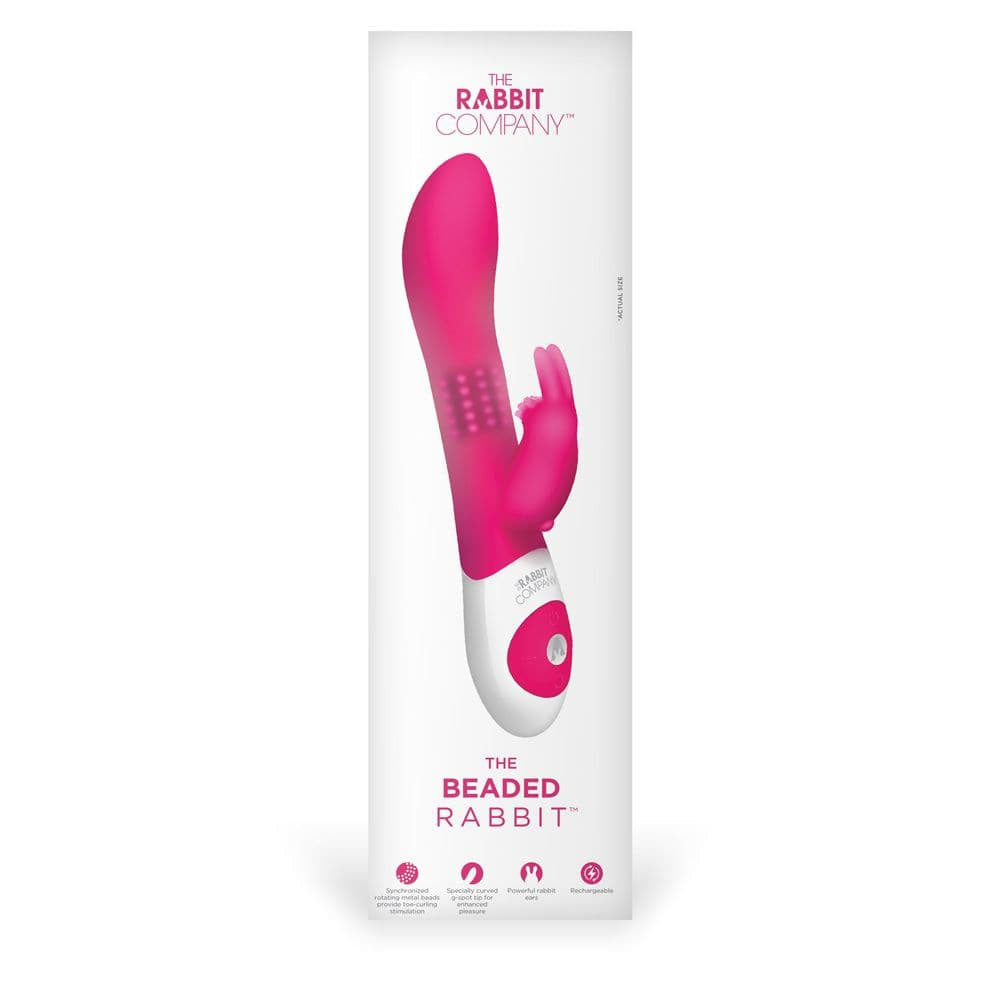 The Rabbit Company The Beaded Rabbit Hot Pink - Sex Toys