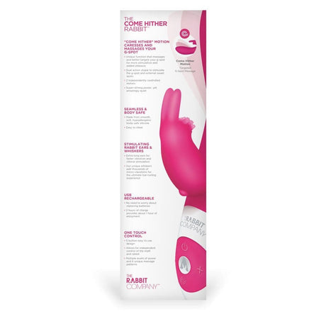 The Rabbit Company Come Hither Hot Pink - Sex Toys - Save 30% - Vibrator